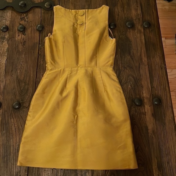 Mauve for Anthropology, silk/wool dress without cutouts. Size 0 - Picture 4 of 13